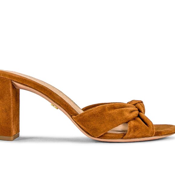 NWOB NEW Veronica Beard Ganita Sandal Block Knotted Suede Heel 9 - Picture 8 of 12